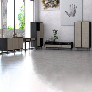 Cane Console Table - sleek design for modern homes | Image 3 | InSTYLE Home & Rugs