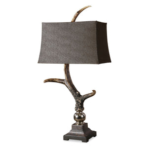 Stag Horn Table Lamp, Dark - versatile lighting lamps for any interior style | Image 2 | InSTYLE Home & Rugs
