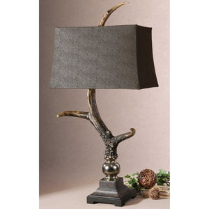 Stag Horn Table Lamp, Dark - versatile lighting lamps for any interior style | Image 3 | InSTYLE Home & Rugs