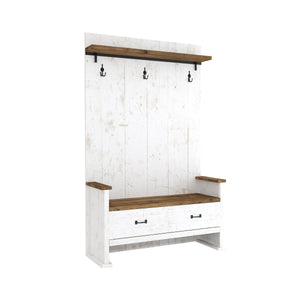 Provence Hall Bench 2 Drawer - perfect for entryways or patios | Image 1 | InSTYLE Home & Rugs