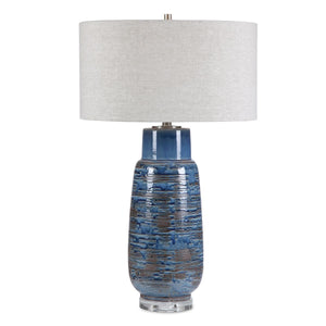 Magellan Table Lamp, Blue - elegant lamps to enhance your room ambiance | Image 2 | InSTYLE Home & Rugs