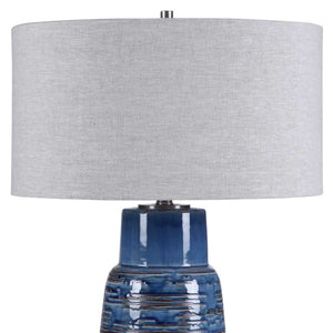 Magellan Table Lamp, Blue - elegant lamps to enhance your room ambiance | Image 4 | InSTYLE Home & Rugs