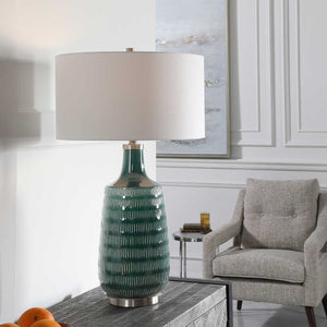 Scouts Table Lamp, Teal - contemporary lamps for stylish lighting solutions | Image 1 | InSTYLE Home & Rugs