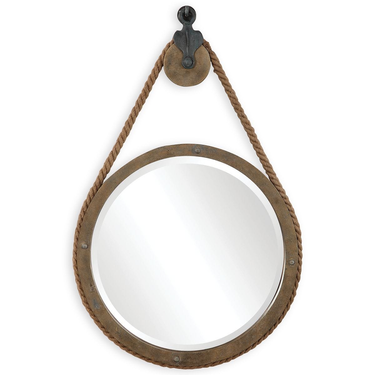 Melton Round Mirror - modern mirror with sleek design for contemporary interiors | Image 1 | InSTYLE Home & Rugs