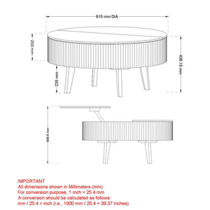 Balark Round Lift-Top Coffee Table - functional centerpieces for homes | Image 17 | InSTYLE Home & Rugs