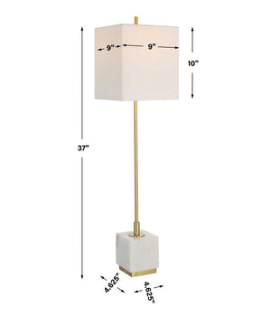 Escort Buffet Lamp, Brass - spacious buffet cabinets for serving and organizing | Image 8 | InSTYLE Home & Rugs