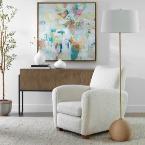 Captiva Floor Lamp, Brass - perfect lighting for modern homes | Image 3 | InSTYLE Home & Rugs