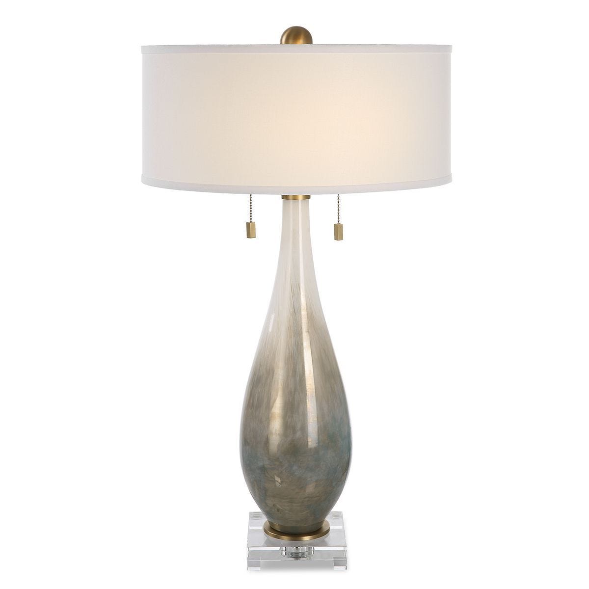 Cardoni Table Lamp, Smoke - elegant lamps to enhance your room ambiance | Image 2 | InSTYLE Home & Rugs
