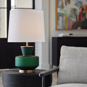 Trentino Table Lamp, Green - versatile lighting lamps for any interior style | Image 1 | InSTYLE Home & Rugs