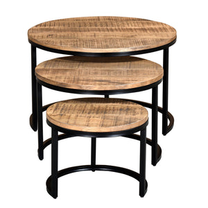 Darsh 3pc Round Coffee Table Set - stylish tables for living rooms | Image 3 | InSTYLE Home & Rugs