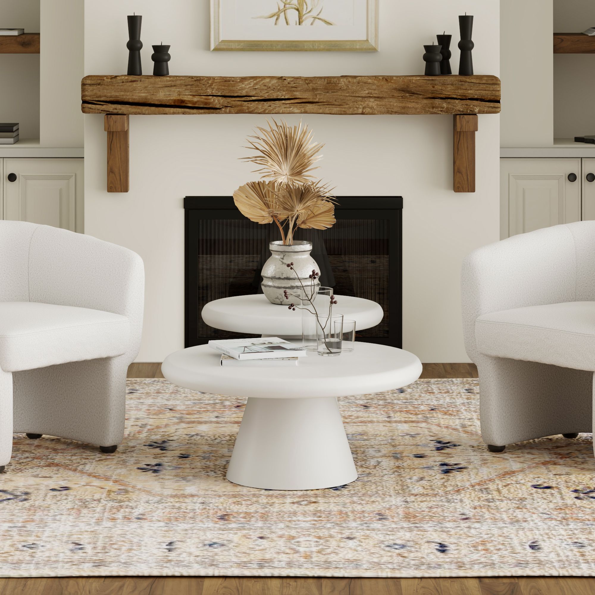 Galio 2pc Round Coffee Table Set - stylish tables for living rooms | Image 2 | InSTYLE Home & Rugs