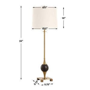 Dempsey Buffet Lamp, Brass - contemporary buffets to enhance your home décor | Image 8 | InSTYLE Home & Rugs
