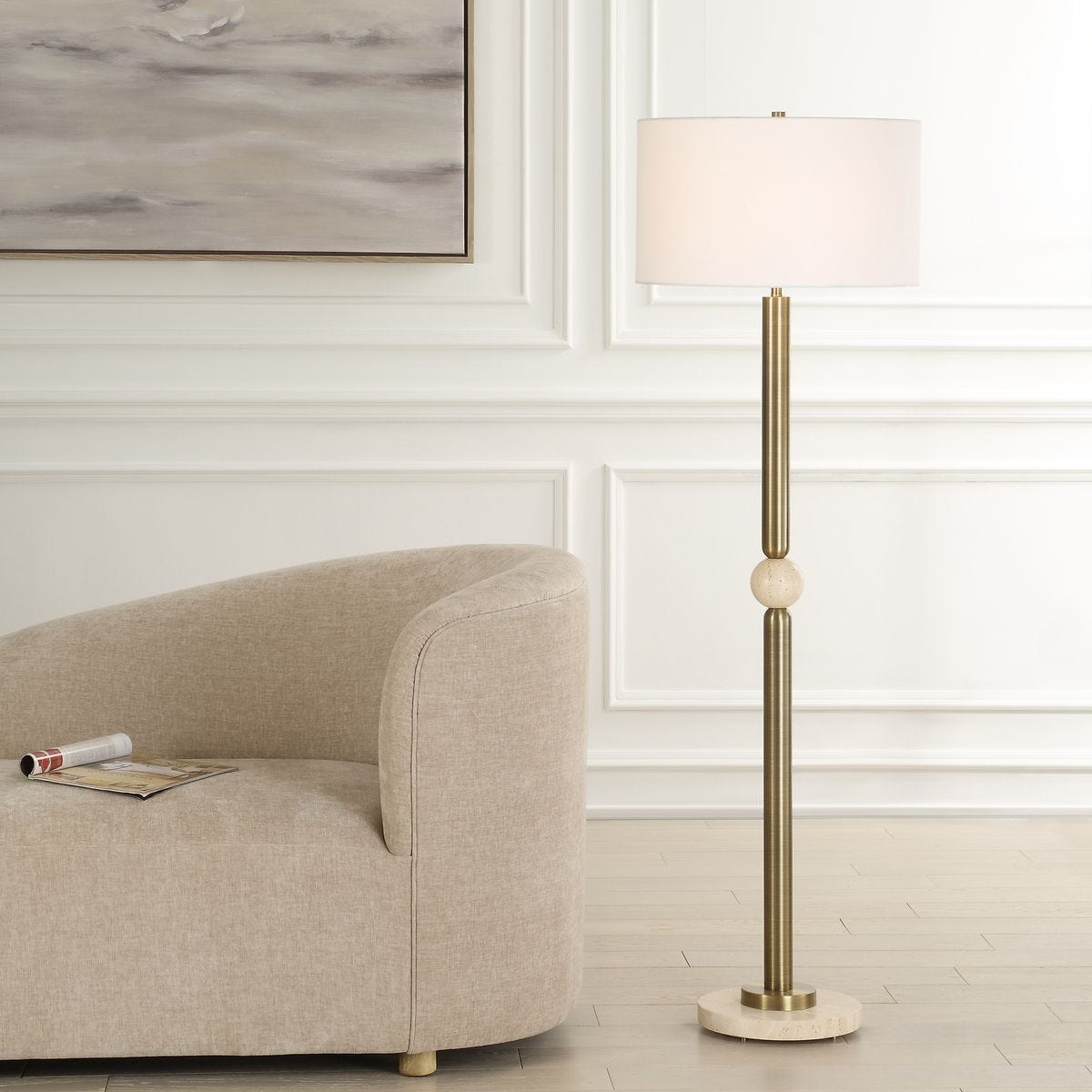Hudson Floor Lamp - elegant lamps to enhance your room ambiance | Image 1 | InSTYLE Home & Rugs