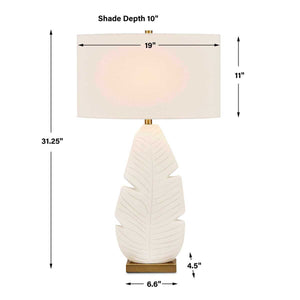 Palm Leaf Table Lamp - perfect lighting for modern homes | Image 9 | InSTYLE Home & Rugs