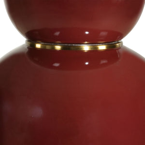 Gourd Table Lamp, Burgundy - perfect lighting for modern homes | Image 6 | InSTYLE Home & Rugs