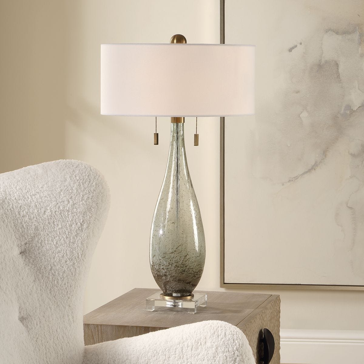 Cardoni Table Lamp, Green - chic table lamp for any room | Image 1 | InSTYLE Home & Rugs