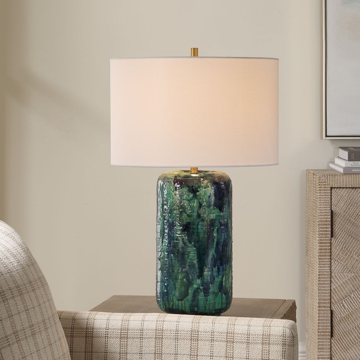 Out Of The Blue Table Lamp - chic table lamp for any room | Image 1 | InSTYLE Home & Rugs