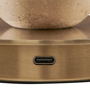 Nichols Rechargable Accent Lamp, Travertine - elegant lamps to enhance your room ambiance | Image 9 | InSTYLE Home & Rugs