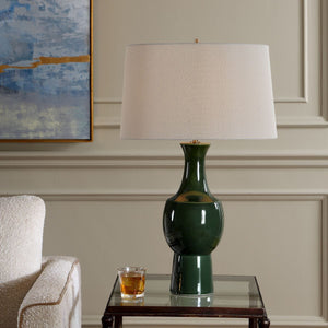 Tennille Table Lamp, Green - stylish lamp for bedside tables | Image 1 | InSTYLE Home & Rugs