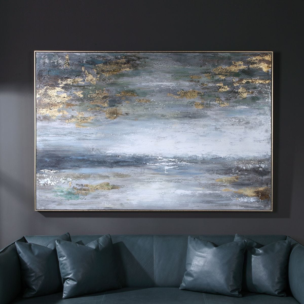 Dawn to Dusk Hand Painted Canvas - eye-catching art pieces to enhance your home design | Image 1 | InSTYLE Home & Rugs