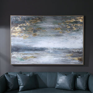 Dawn to Dusk Hand Painted Canvas - eye-catching art pieces to enhance your home design | Image 1 | InSTYLE Home & Rugs