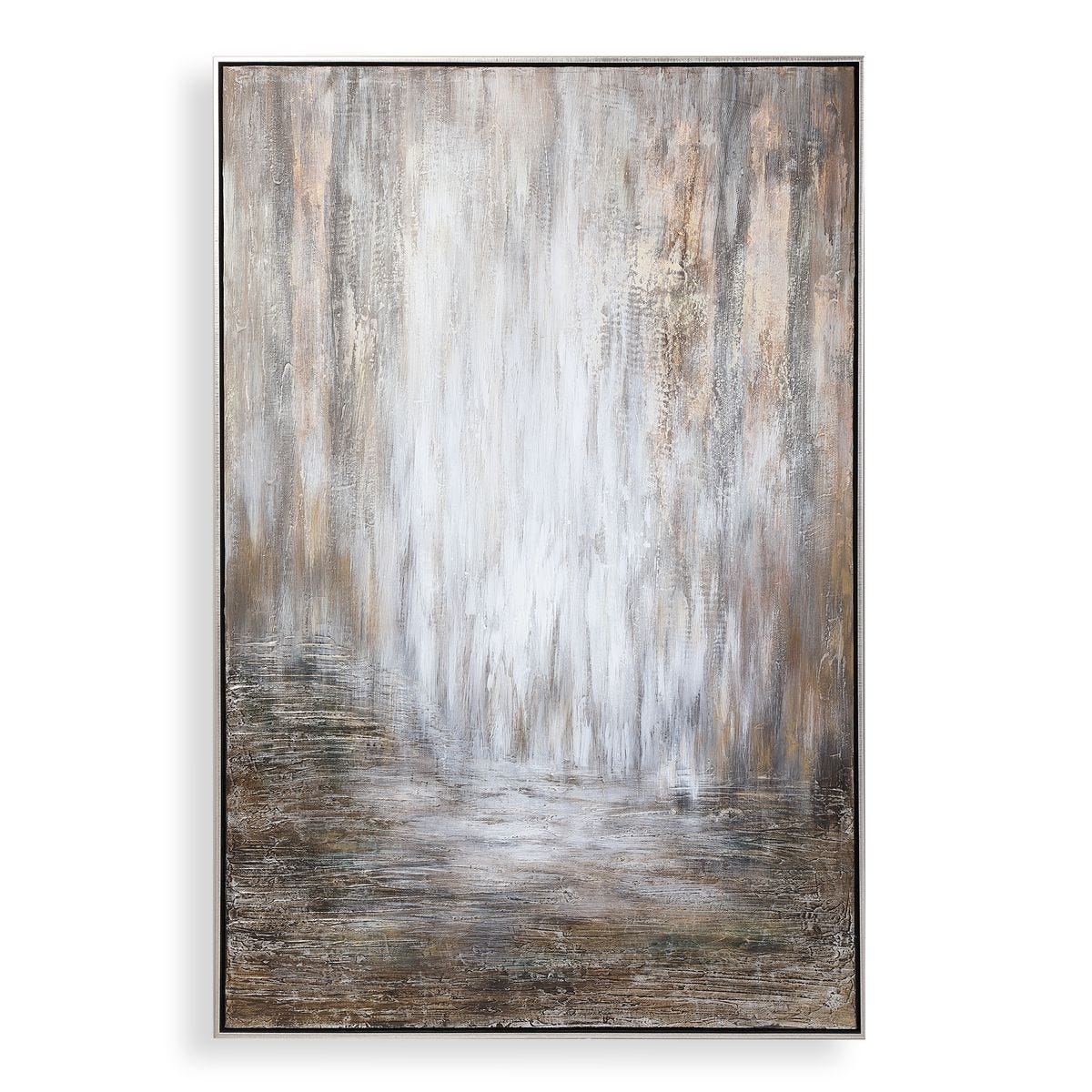 Desert Rain Hand Painted Canvas - timeless artwork that brings character to any space | Image 2 | InSTYLE Home & Rugs