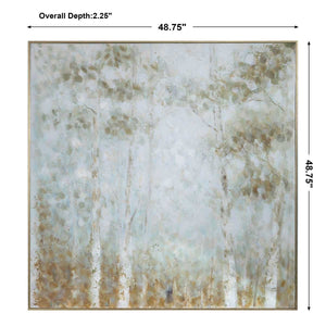Cotton Woods Hand Painted Canvas - timeless artwork that brings character to any space | Image 6 | InSTYLE Home & Rugs