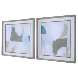 Mist Shapes Framed Prints, S/2 - eye-catching art pieces to enhance your home design | Image 3 | InSTYLE Home & Rugs