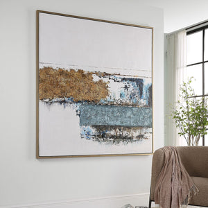 Stacked Against Hand Painted Canvas - bold and creative art for unique interior décor | Image 6 | InSTYLE Home & Rugs