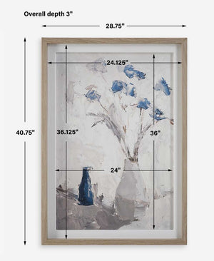 Blue Flowers In Vase Framed Print - decorative vase for enhancing your home decor with vibrant colors | Image 7 | InSTYLE Home & Rugs