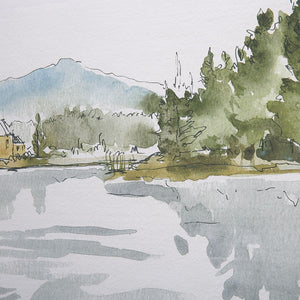 Serene Lake Framed Prints, S/2 - eye-catching art pieces to enhance your home design | Image 5 | InSTYLE Home & Rugs