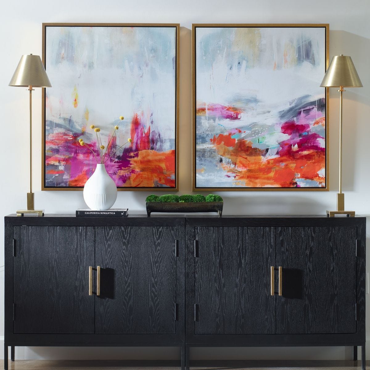 Color Theory Framed Canvases, S/2 - eye-catching art pieces to enhance your home design | Image 1 | InSTYLE Home & Rugs