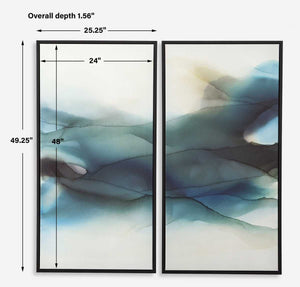 September Desert Framed Canvases, S/2 - bold and creative art for unique interior décor | Image 6 | InSTYLE Home & Rugs