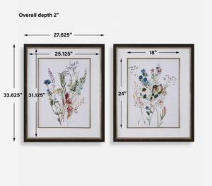 Delicate Flowers Framed Prints, S/2 - timeless artwork that brings character to any space | Image 7 | InSTYLE Home & Rugs