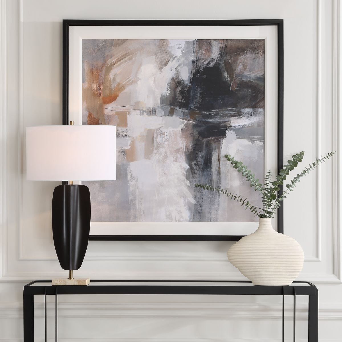 Wings Neutral Framed Print - eye-catching art pieces to enhance your home design | Image 1 | InSTYLE Home & Rugs