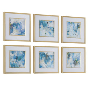 Fresh Start Framed Prints, Blue, S/6 - bold and creative art for unique interior décor | Image 4 | InSTYLE Home & Rugs