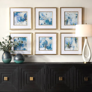 Fresh Start Framed Prints, Blue, S/6 - bold and creative art for unique interior décor | Image 1 | InSTYLE Home & Rugs