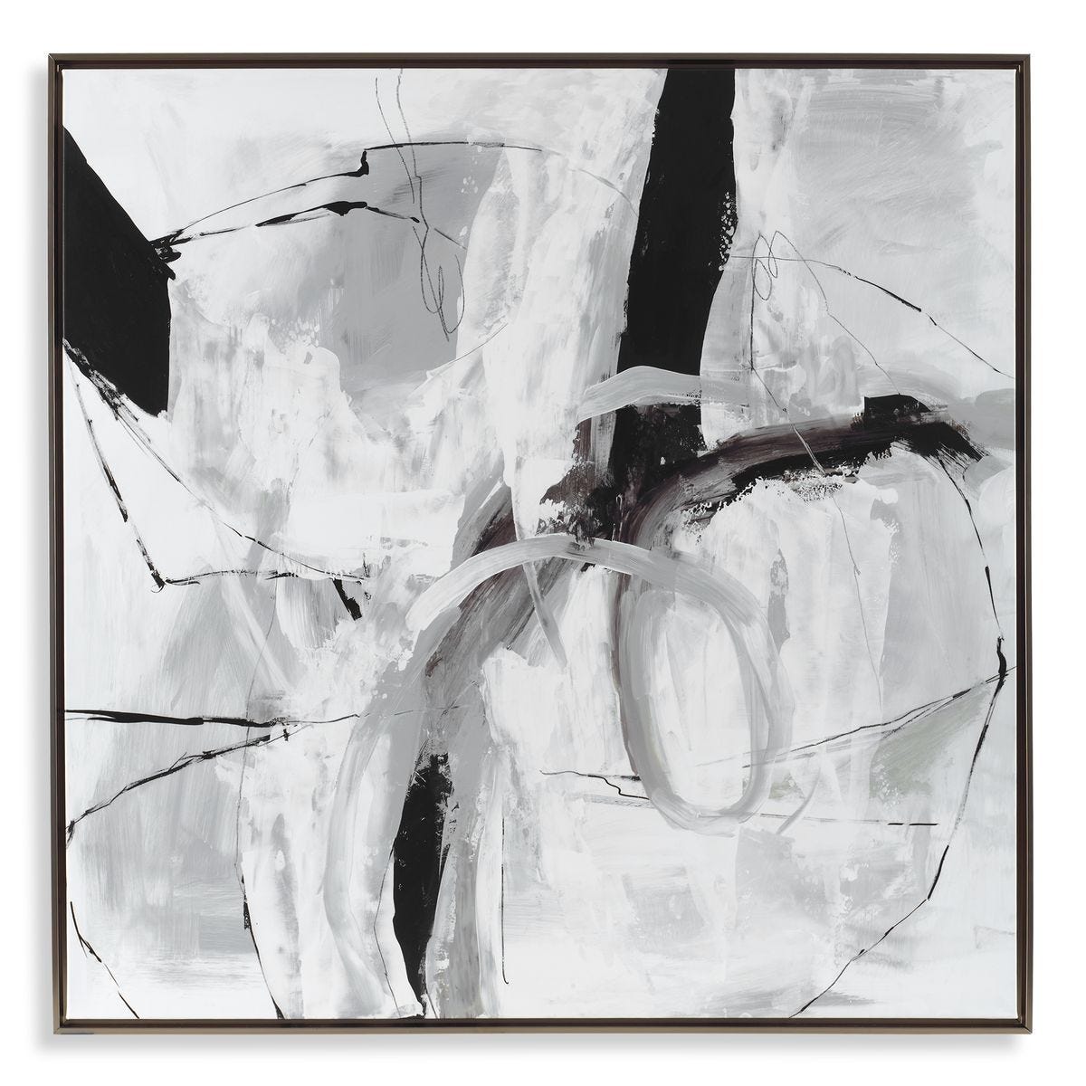 Looping Eternity Framed Canvas - bold and creative art for unique interior décor | Image 2 | InSTYLE Home & Rugs