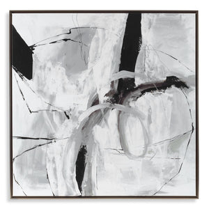 Looping Eternity Framed Canvas - bold and creative art for unique interior décor | Image 2 | InSTYLE Home & Rugs