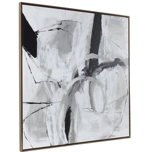 Looping Eternity Framed Canvas - bold and creative art for unique interior décor | Image 4 | InSTYLE Home & Rugs