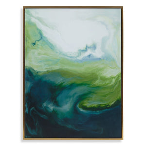 Serene Green Framed Canvas - timeless artwork that brings character to any space | Image 2 | InSTYLE Home & Rugs