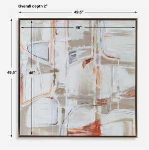 Neutral Nirvana Framed Canvas - timeless artwork that brings character to any space | Image 6 | InSTYLE Home & Rugs