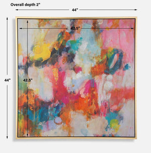 A Colorful Mindset Framed Canvas - bold and creative art for unique interior décor | Image 6 | InSTYLE Home & Rugs