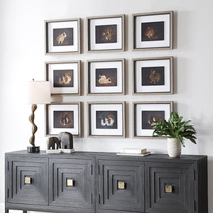 Resting Bunny Framed Prints, S/9 - bold and creative art for unique interior décor | Image 3 | InSTYLE Home & Rugs