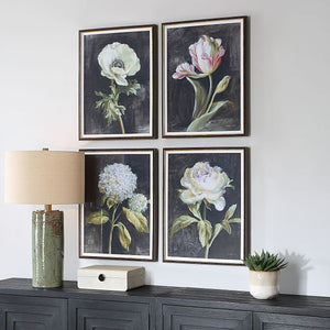 Florals on Black Framed Prints, S/4 - eye-catching art pieces to enhance your home design | Image 3 | InSTYLE Home & Rugs