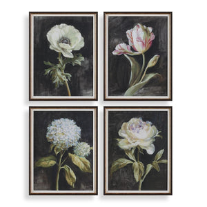 Florals on Black Framed Prints, S/4 - eye-catching art pieces to enhance your home design | Image 2 | InSTYLE Home & Rugs