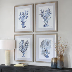Shibori Coral Framed Prints, S/4 - timeless artwork that brings character to any space | Image 3 | InSTYLE Home & Rugs