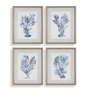 Shibori Coral Framed Prints, S/4 - timeless artwork that brings character to any space | Image 2 | InSTYLE Home & Rugs