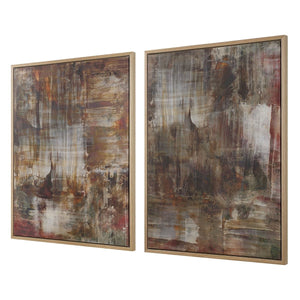 Molten Patina Framed Canvases, S/2 - eye-catching art pieces to enhance your home design | Image 4 | InSTYLE Home & Rugs