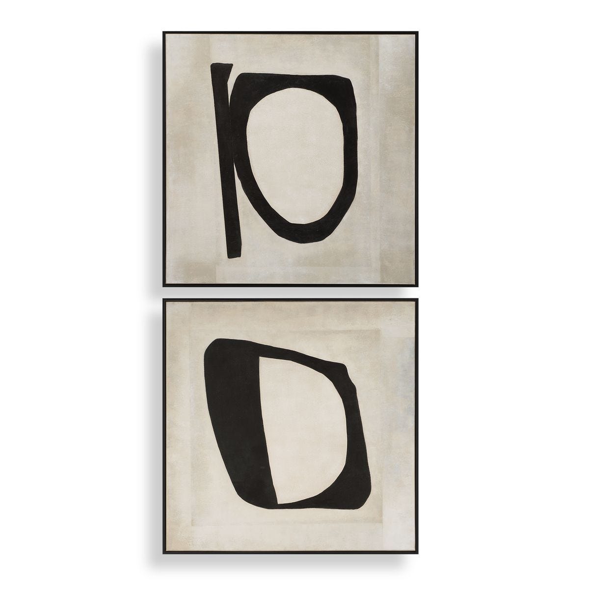 Characters Hand Painted Canvases, S/2 - bold and creative art for unique interior décor | Image 2 | InSTYLE Home & Rugs